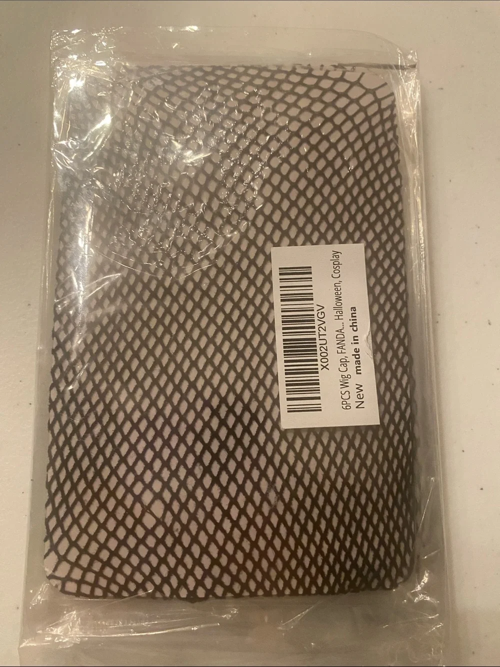 6-Pack Black Wig Caps - Stretch Mesh Net for Women